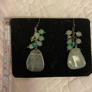 Stunning vintage jade(?) earrings